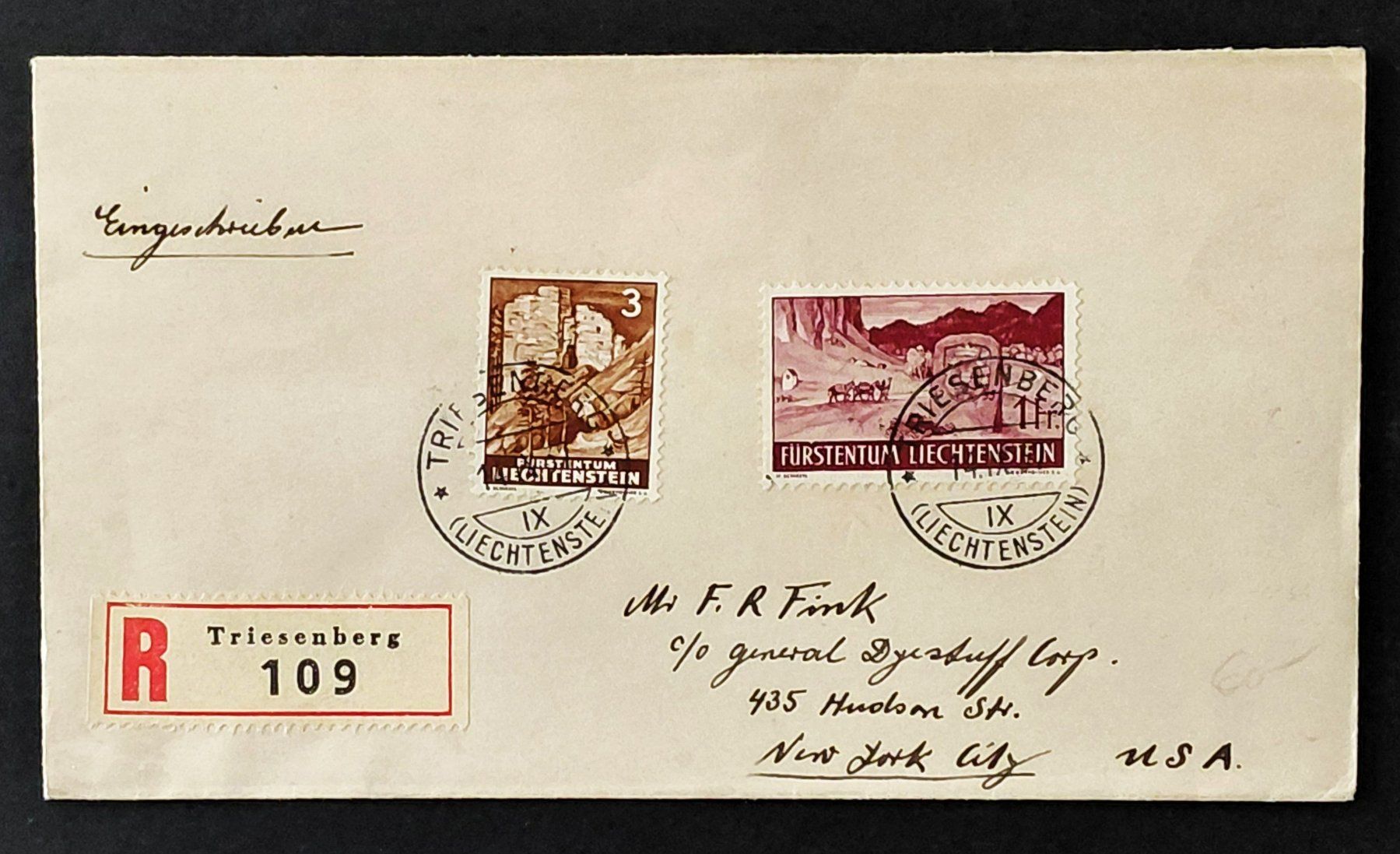 Alle Briefmarken: Liechtenstein 1937 – Gebraucht aus Luzern von qualifair