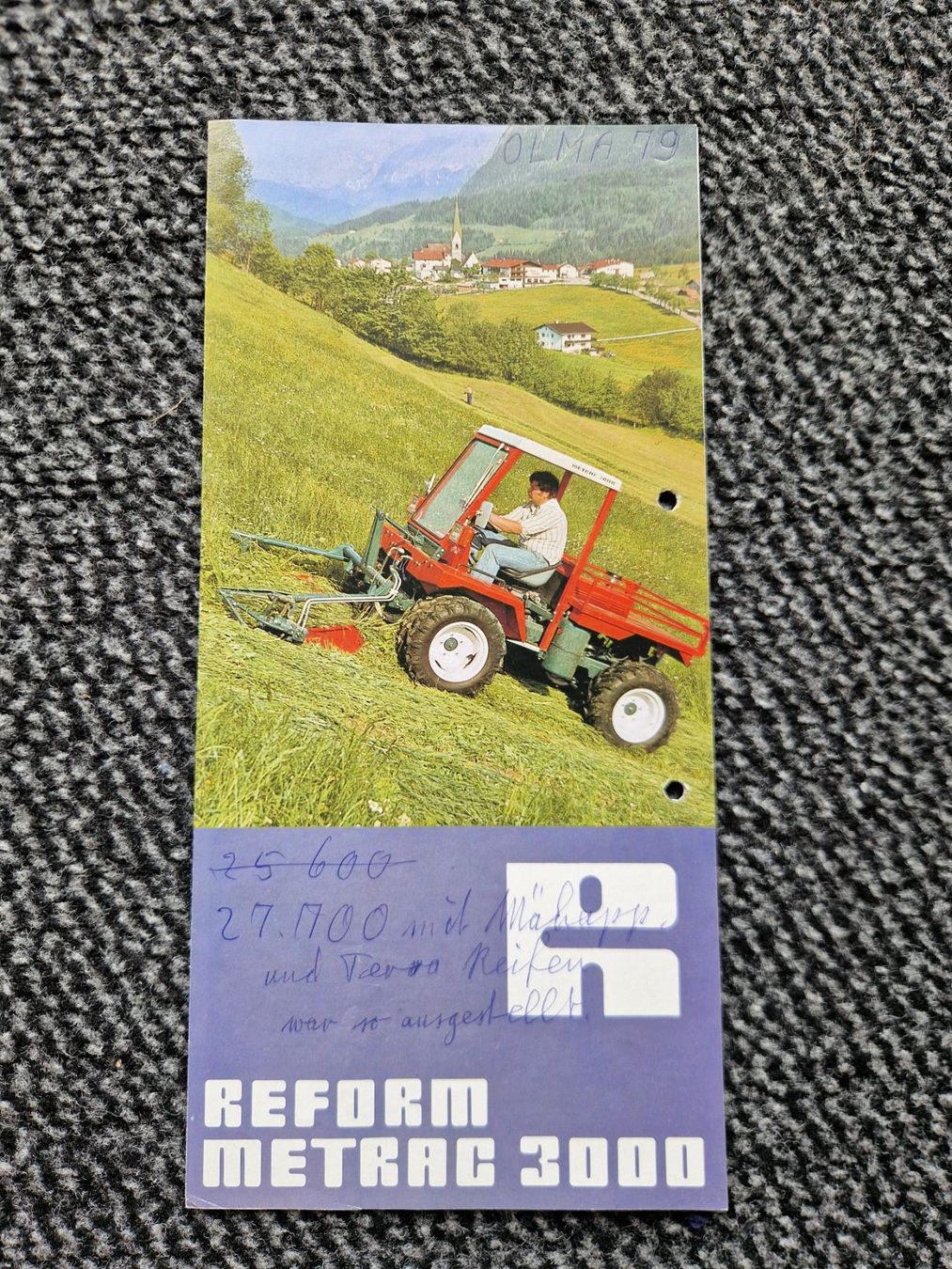 Reform Trattori: Original Prospekt Reform Metrac 3000 Traktor – Usato da Dürnten venduto da Bachtel84