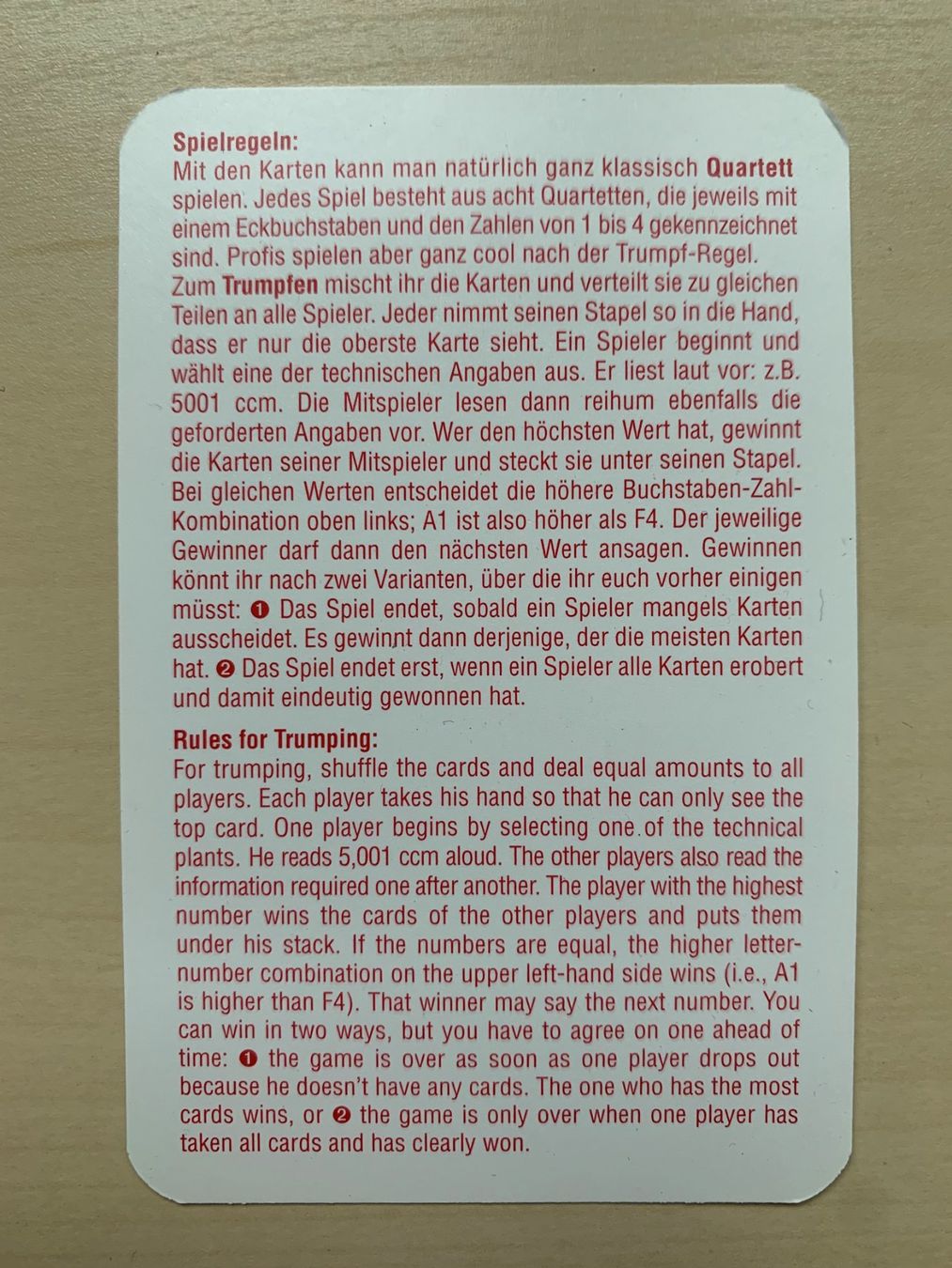 Jeux: Quartett Rennboote, Edition 2002/03 – D'occasion à Ettingen par Flatwhite 3