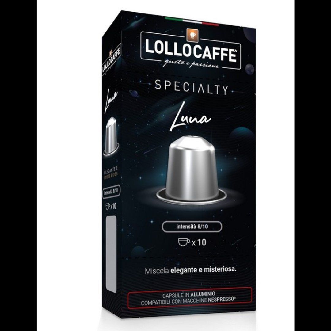 Cibi & Specialità: 10 x 10 Luna Caffè Lollo Kapseln – Nuovo e nell'imballaggio originale da Kaiseraugst venduto da Sorgenti
