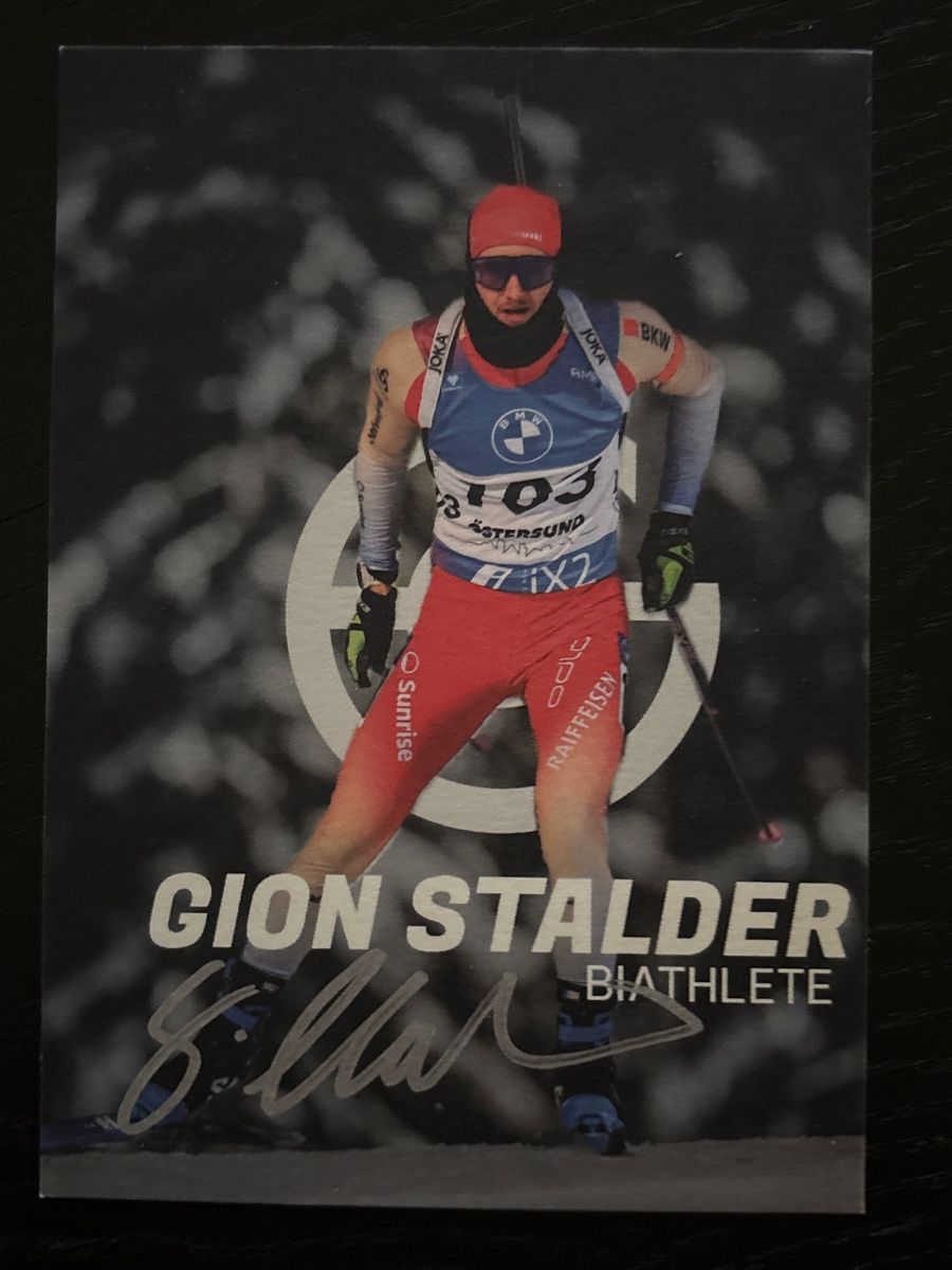 Autogramme: Autogrammkarte Gion Stalder - Schweizer Biathlet, Top! – Neu (gemäss Beschreibung) aus Uetendorf von hoisle