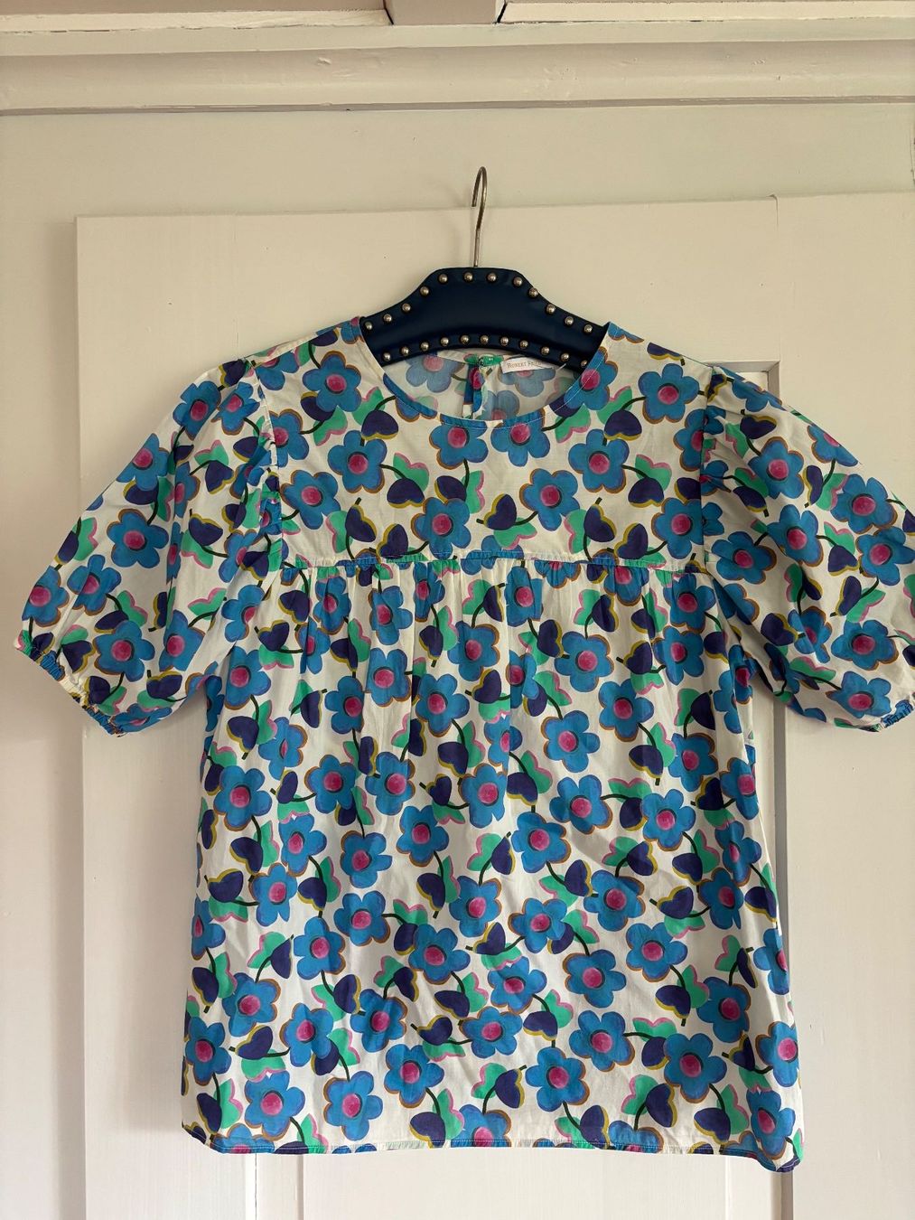 Camicette: Robert Friedman Bluse, Gr. XS, Sommerbluse mit Blumenmuster – Usato da Horgen venduto da uge_pd5p
