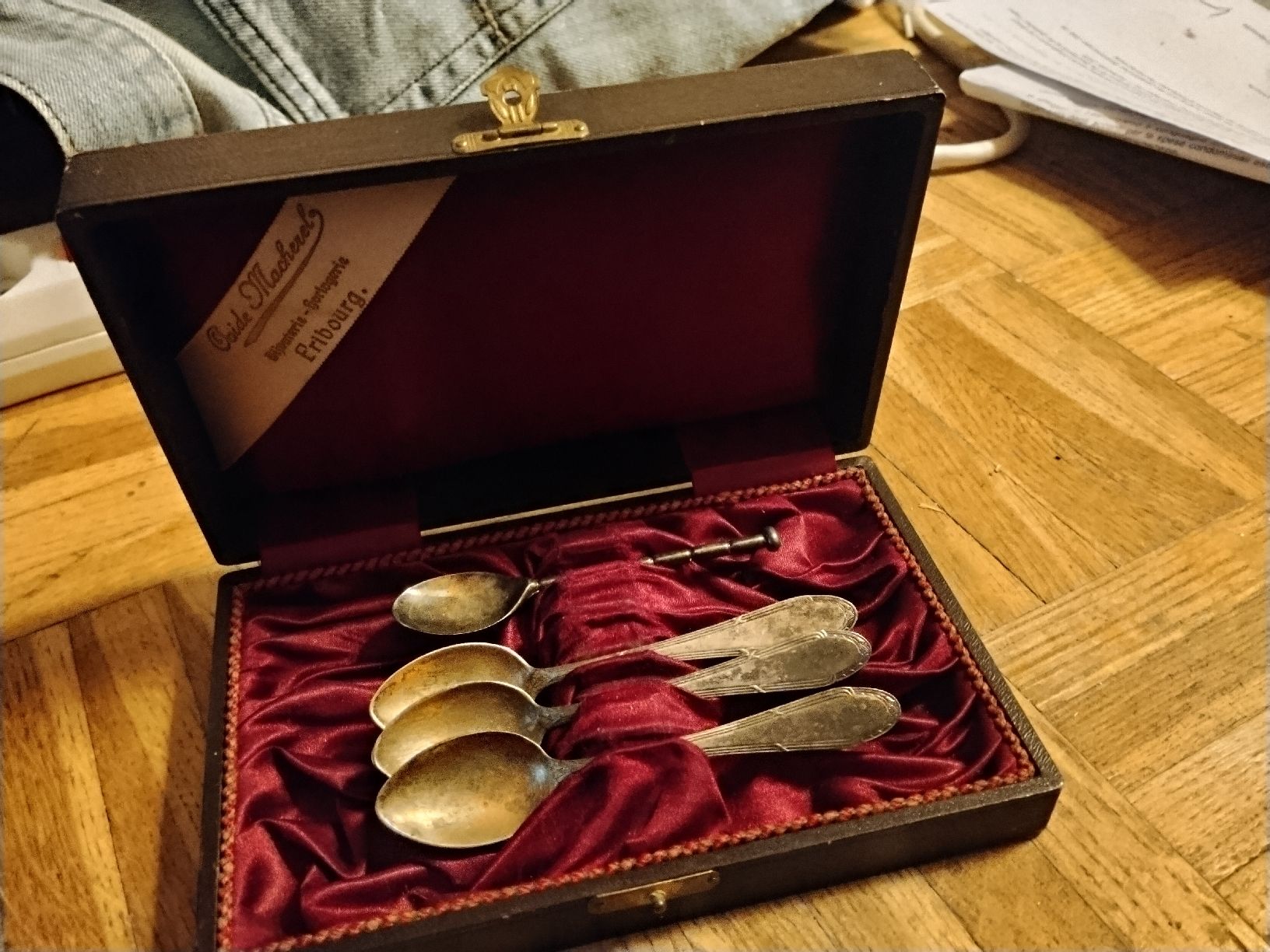 WMF Set di posate: silber Löffel WMF  – Usato da zürich venduto da sotherbies 1