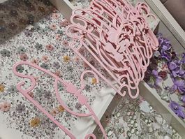 Kleinkinder Mädchen Kleiderbügel 20 Stück rosa Schleife