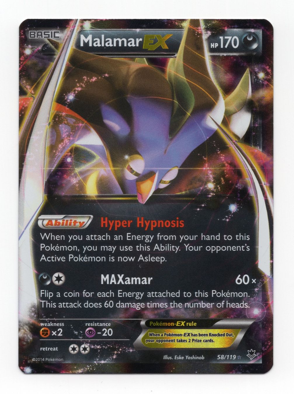 Pokémon Carte collezionabili: Malamar EX 58/119 Holo Rare Phantom Forces Englisch – Nuovo (secondo la descrizione) da Oberglatt ZH venduto da DSGS37