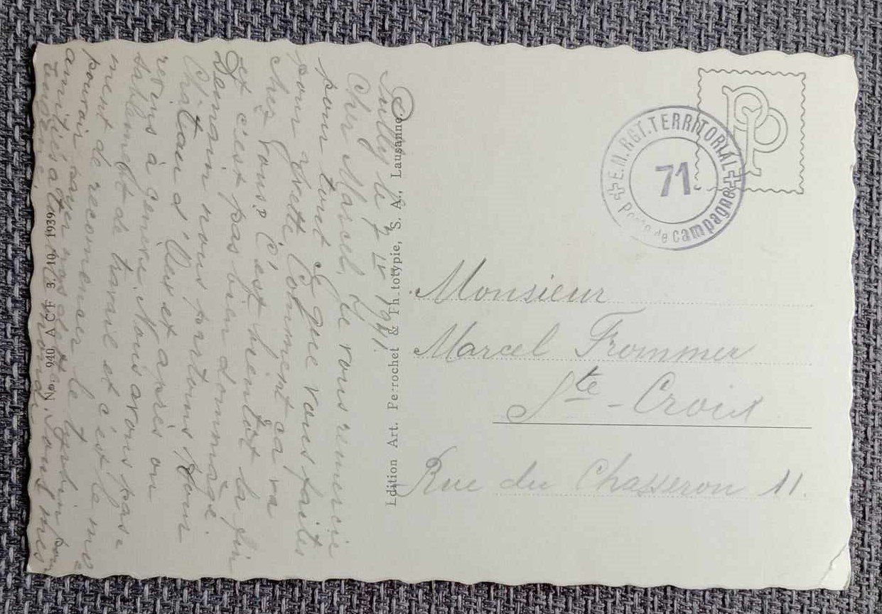 Cartoline postali: Postkarte - carte postale / Pully - Port 1941 – Usato da Le Locle venduto da PereiraHugo 1