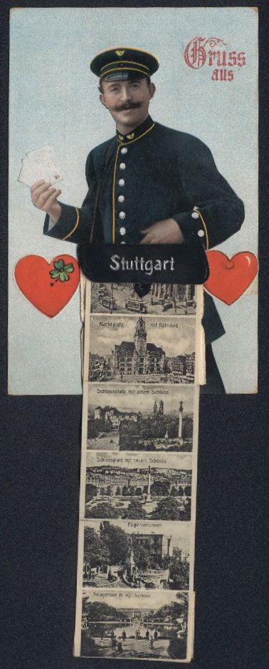 Ansichtskarten: Leporello-AK Stuttgart, Ansichten in der – Gebraucht aus Berlin von bartko-reher