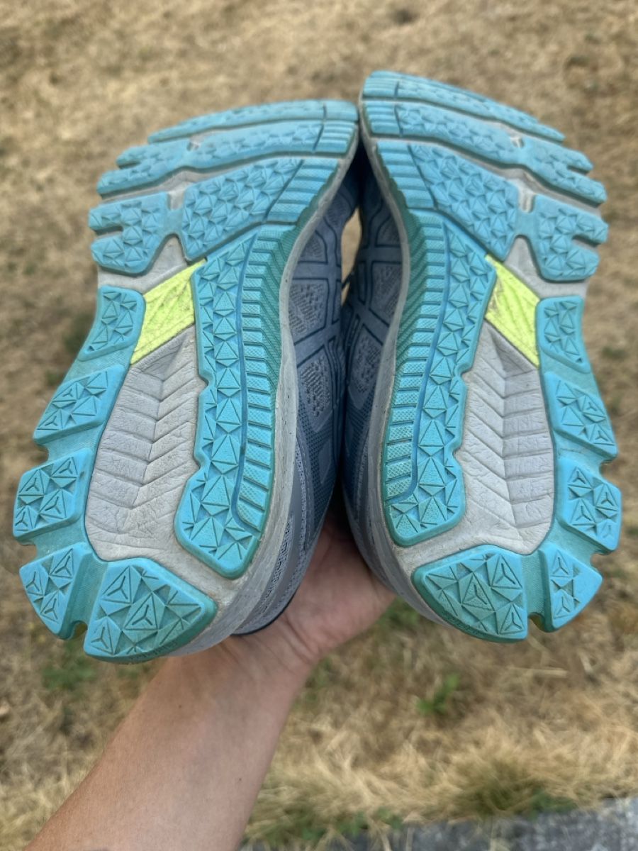 Asics Scarpe da uomo: Asics Laufschuhe Herren Grösse 47 Grau/Blau – Usato da Port venduto da lebaron82 2