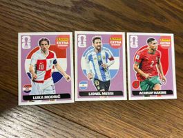 Panini Extra Sticker Achraf Hakimi Lionel Messi Luka Modric