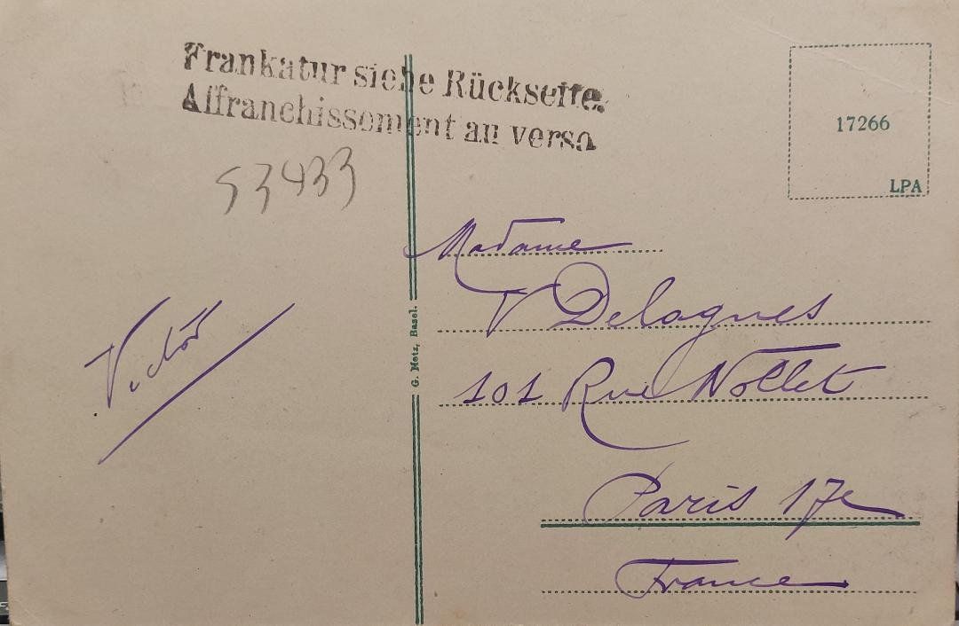 Cartoline postali: SALI bei Olten - Alpenpanorama - 1921 – Usato da Delémont venduto da Domdom1 1