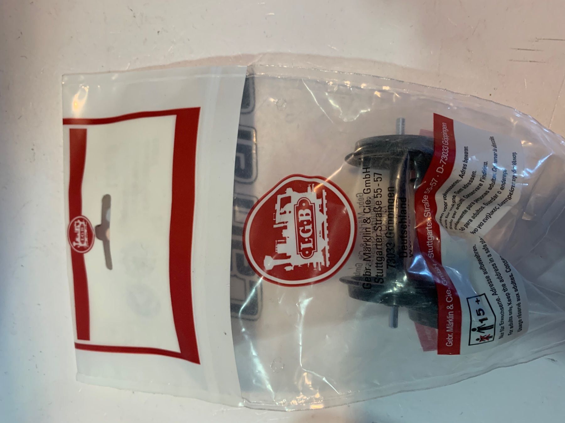 Accessori: LGB 67401 kunstst Scheibenradsatz – Nuovo e nell'imballaggio originale da Chiasso venduto da Carrara-Modellismo 1