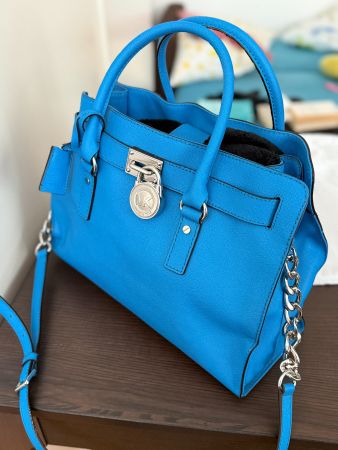 Sac à main bleu Michael Kors