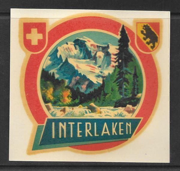 Cartoline postali: Alter Kofferaufkleber Interlaken – Nuovo (secondo la descrizione) da Olten venduto da clotaldi