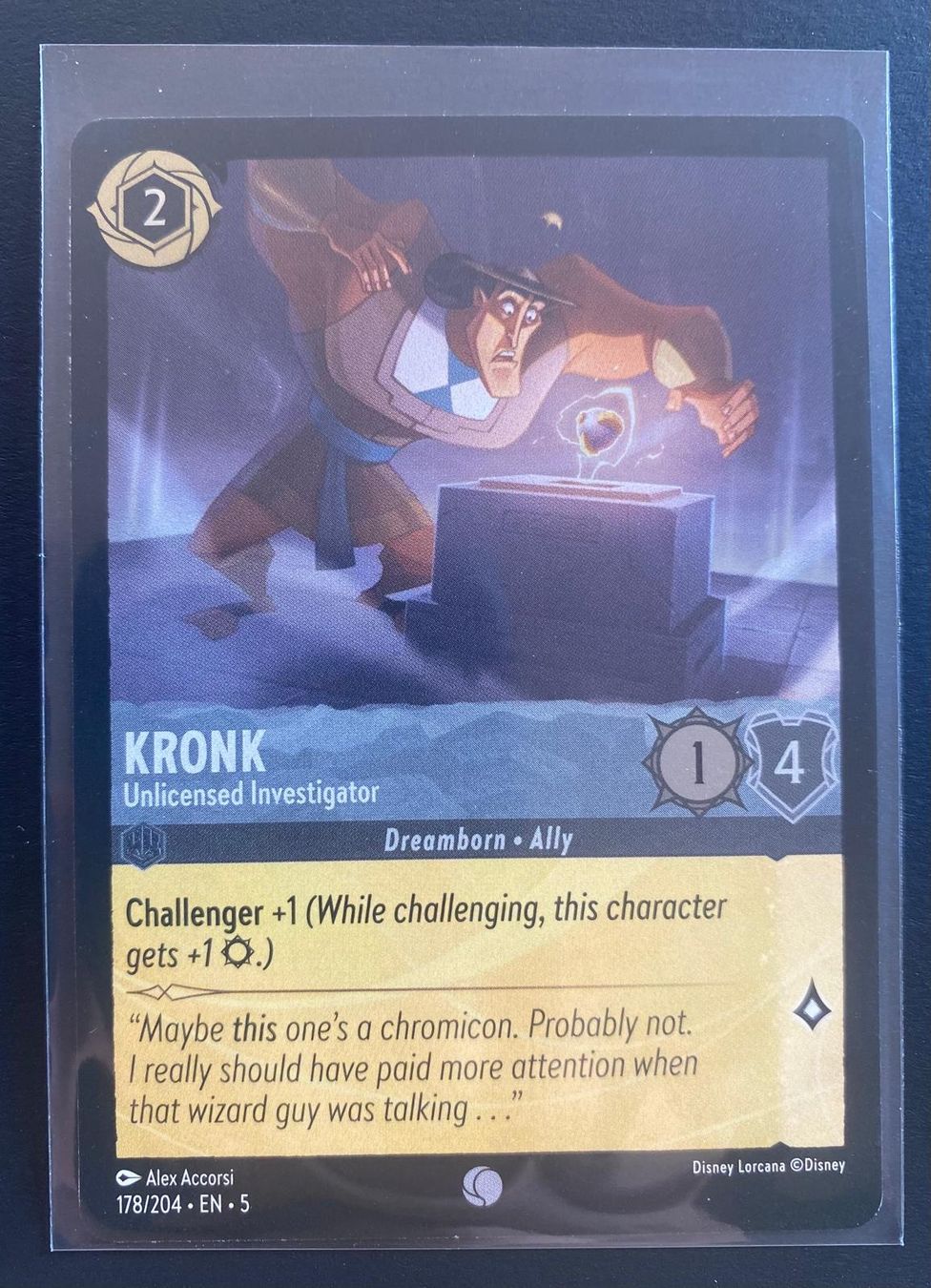 Disney Sammelbilder & Trading cards: Lorcana FOIL KRONK 178/204 EN-5 Common – Gebraucht aus Lugano von VlaseCard