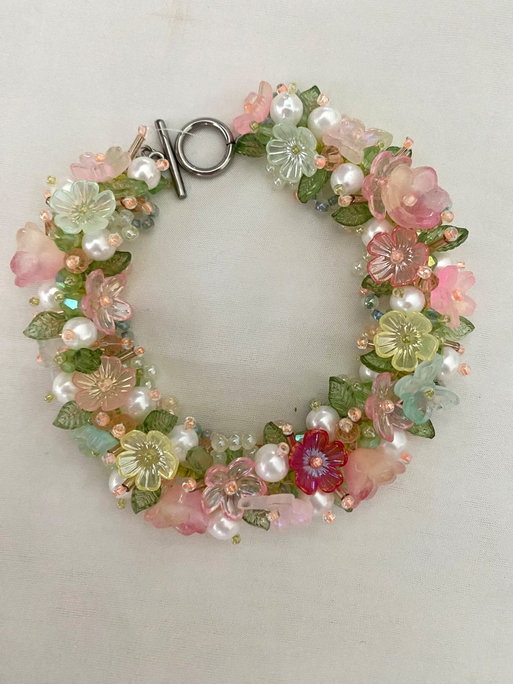 Bracciali & Braccialetti: Blumen Süsswasserperlen Armbänder – Nuovo e nell'imballaggio originale da Sarnen venduto da catnini
