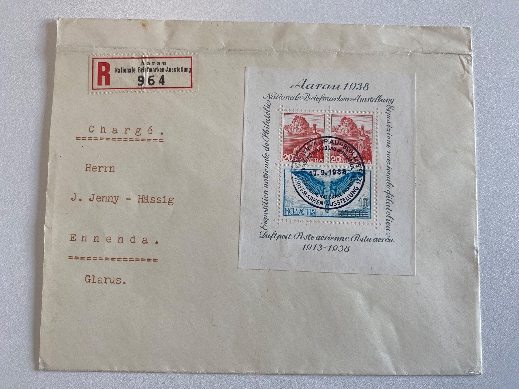 Tutti i francobolli: W11, ET auf Briefstück – Usato da Aarau venduto da hilde47 1