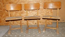 Design -  Bugholz 50/60er jahre 3 Kinderstühle