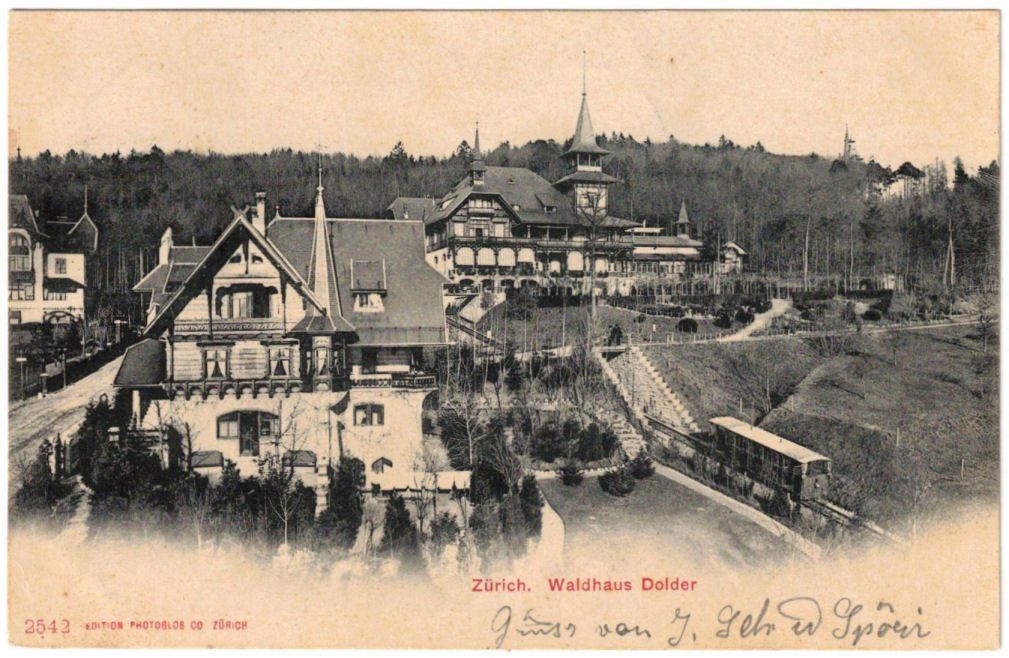 Cartoline postali: Zürich - Dolder mit Standseilbahn – Usato da Binningen venduto da Mountainrider