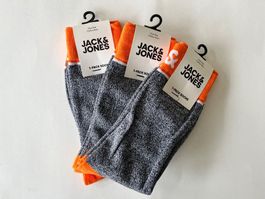 JACK & JONES, Socken halbhoch, Grösse One Size (3 Stück)