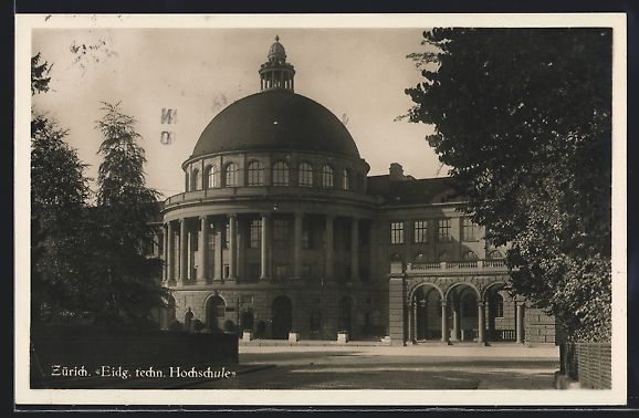 Ansichtskarten: Zürich, Eidgenössische technische Hoch – Gebraucht aus Berlin von bartko-reher