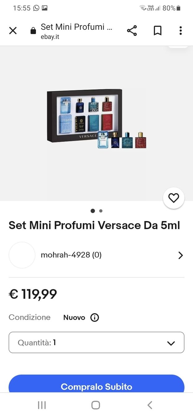 Versace Parfum & Eau de Toilette: Set Profumi Versace Uomo 4x5ml - Nuovo – Neu und originalverpackt aus Arogno von alan_service 2