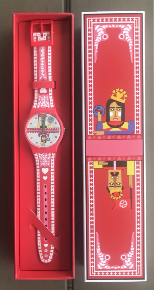 Swatch Uhren: Swatch Aktionärsuhr 2022, rot – Neu und originalverpackt aus Ebnat-Kappel von Molton 5