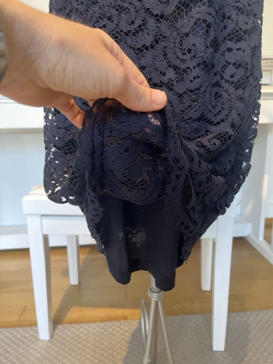 Esprit Kleider: Spitzenkleid, dunkelblau, Esprit, 38 – Gebraucht aus Solothurn von Bobesch08 3