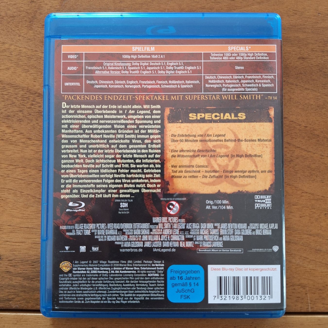 Tutti i DVDs: I Am Legend - Bluray – Usato da Porrentruy venduto da Ikoss 1
