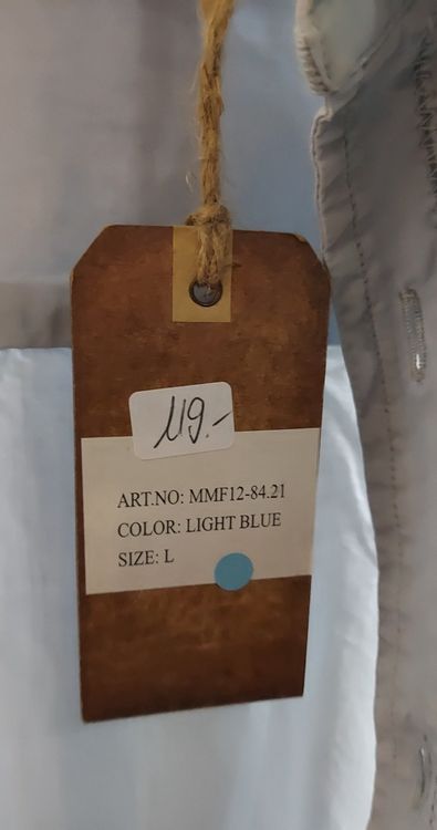 Camicie: Neues Moscow Herren Hemd Gr. L, hellblau – Nuovo e nell'imballaggio originale da Basel venduto da Mazzo84 3