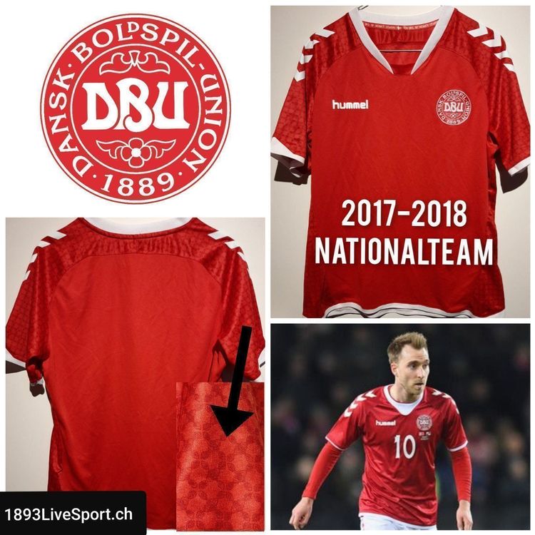 Trikot Dänemark Nationalteam 2017-2018 | Kaufen auf Ricardo