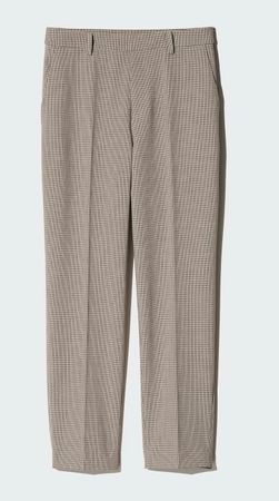 Uniqlo SMART 7/8 Hose Braun kariert Gr. XXL