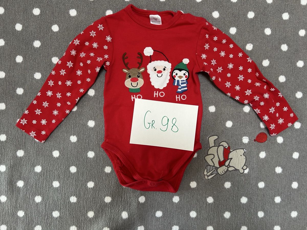 Camicie, T-shirt & Polo: Weihnachtsbody, Gr. 98 – Usato da Dottikon venduto da da_k8yy