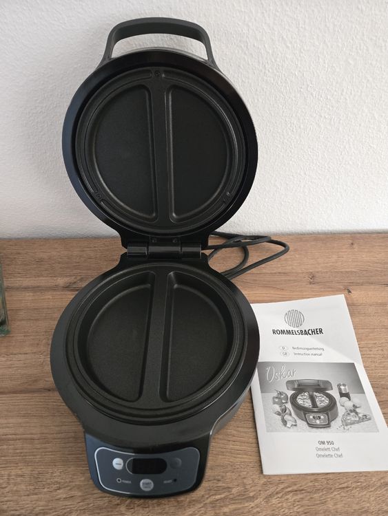 ROMMELSBACHER OM 950 Oskar Omelett Maker 950W grau EUR 22,98 - PicClick DE