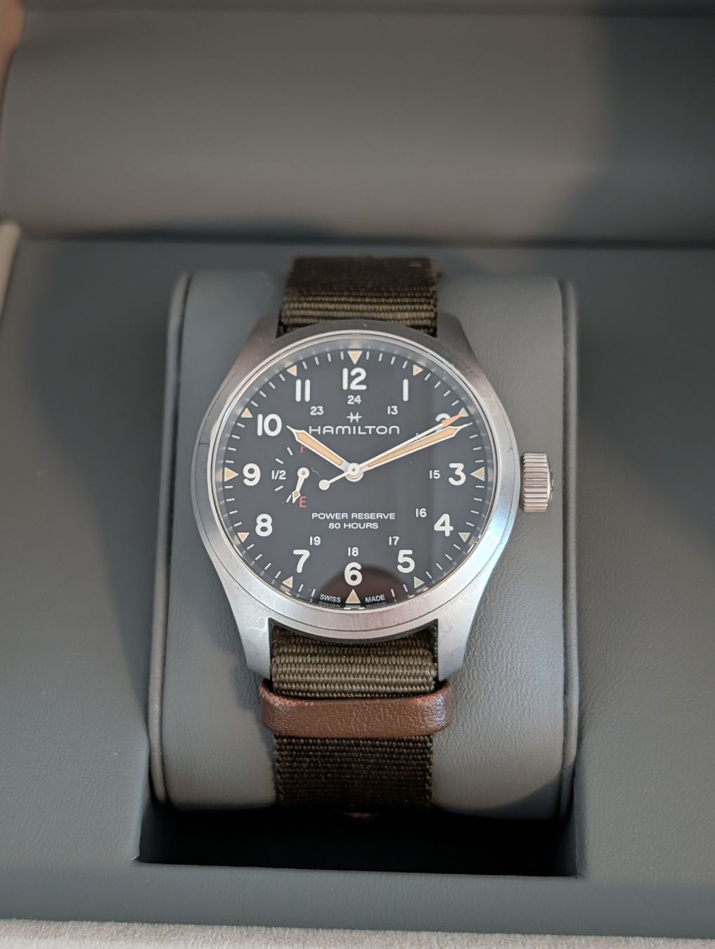 Hamilton Orologi: Khaki Field Power Reserve 40 mm – Usato da Mols venduto da Mountain_Picture 3