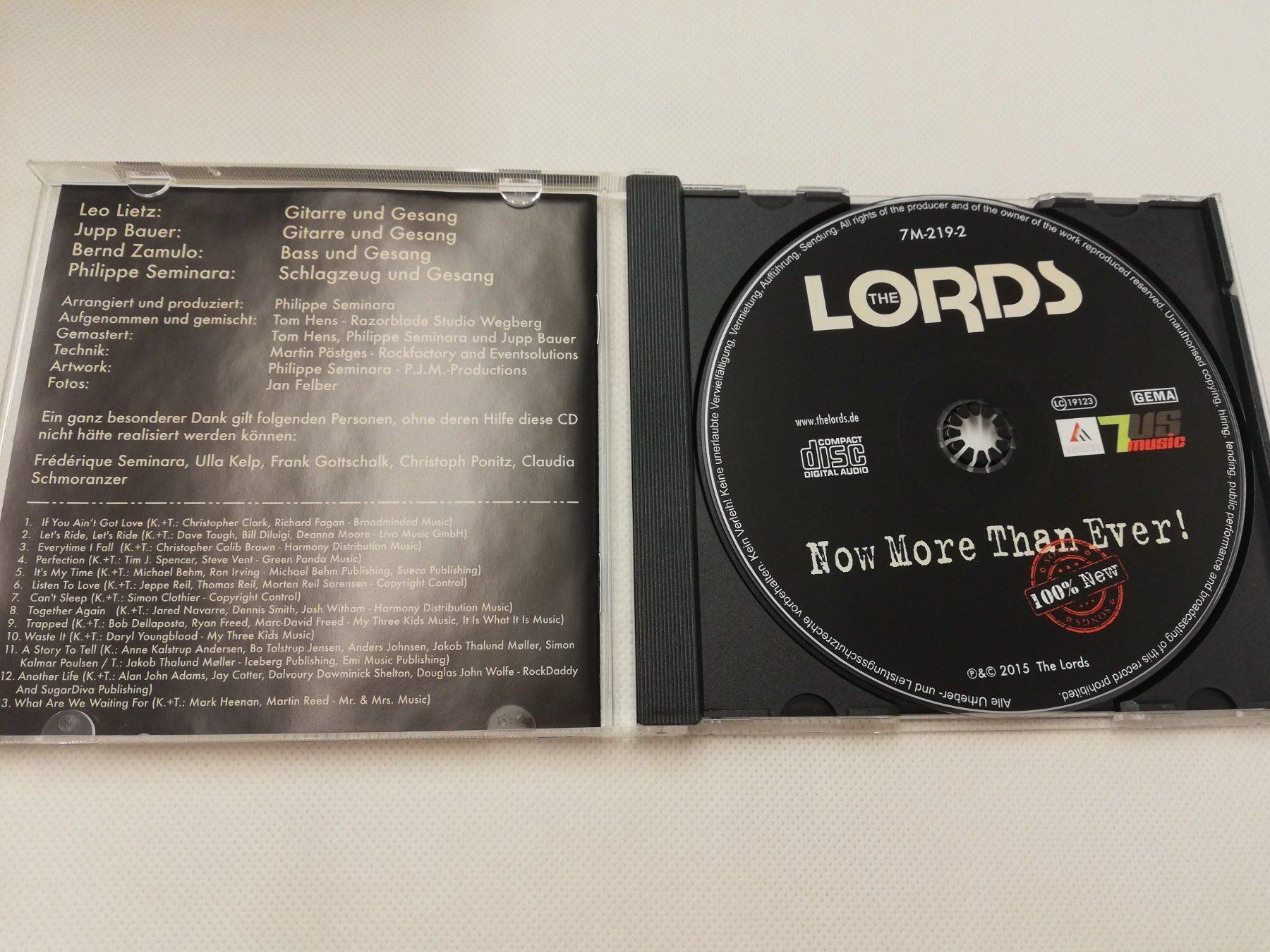 CD: THE LORDS  - NOW MORE THAN EVER – Usato da Bern venduto da Vinylsound.ch 2