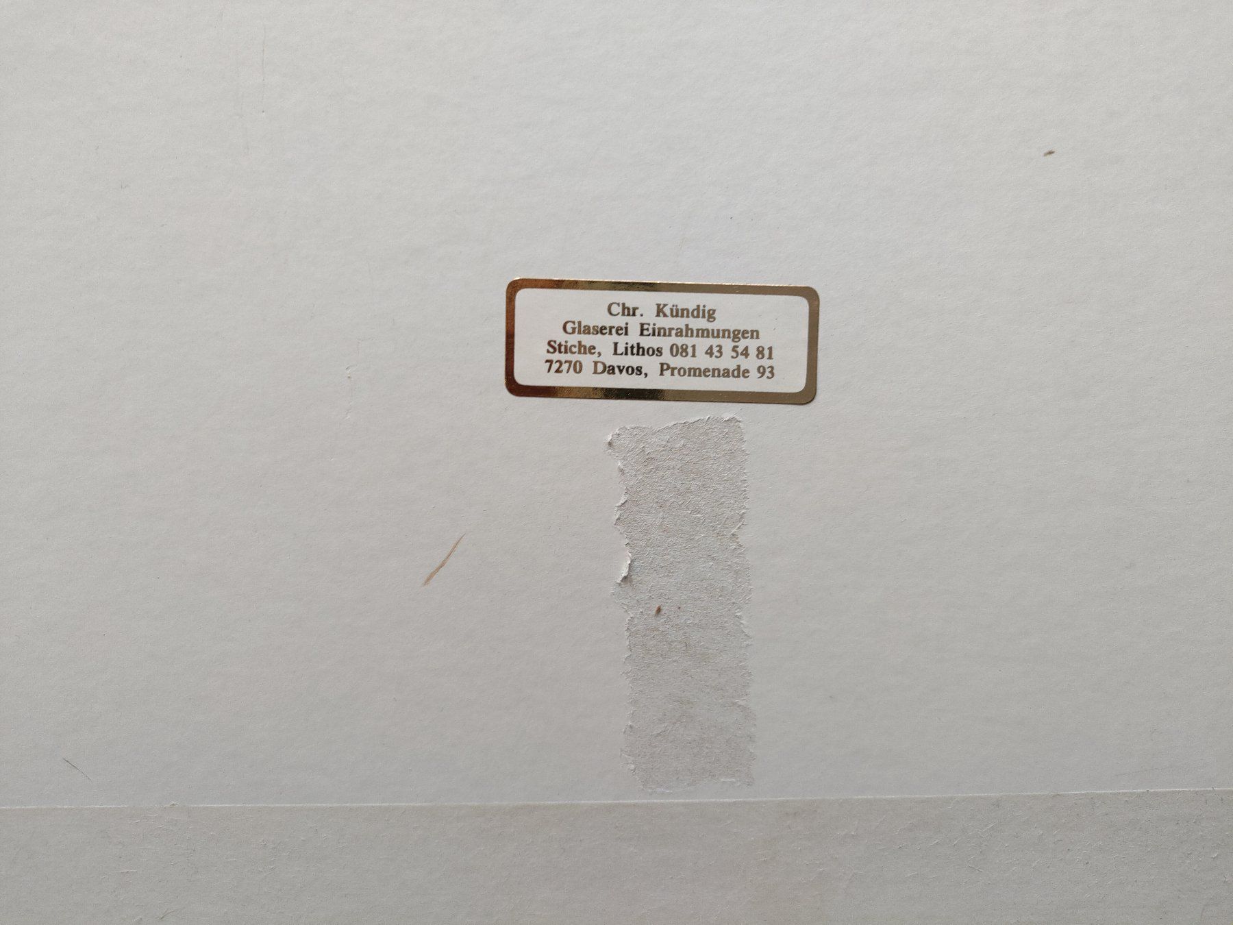 Foto & Immagini: Bild Mirer - Kunstdruck - gerahmt – Usato da Untervaz venduto da Lyraia 5