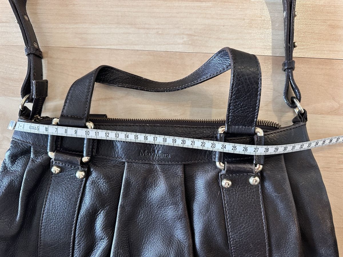Max Mara Taschen: Tasche Max Mara Braun Leder Grunge – Gebraucht aus Zürich von rosolli 3