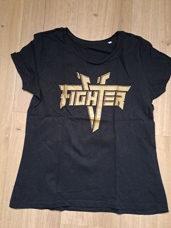 Schwarzes Bandshirt Fighter V, Grösse L, Neuwertig