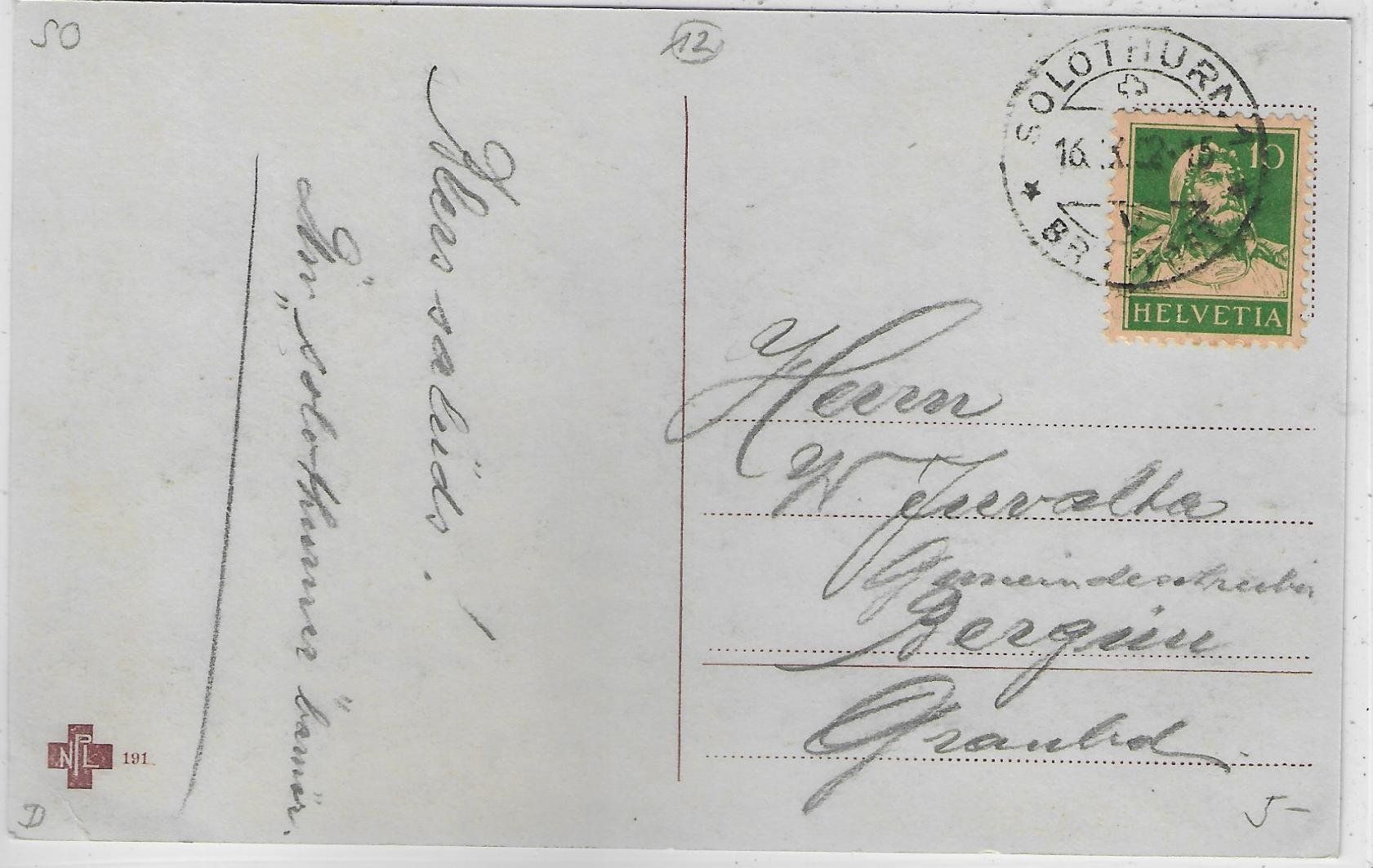 Cartoline postali: Solothurn - Restaurant Storchenhalle – Usato da Ettingen venduto da Kartenplanet 1