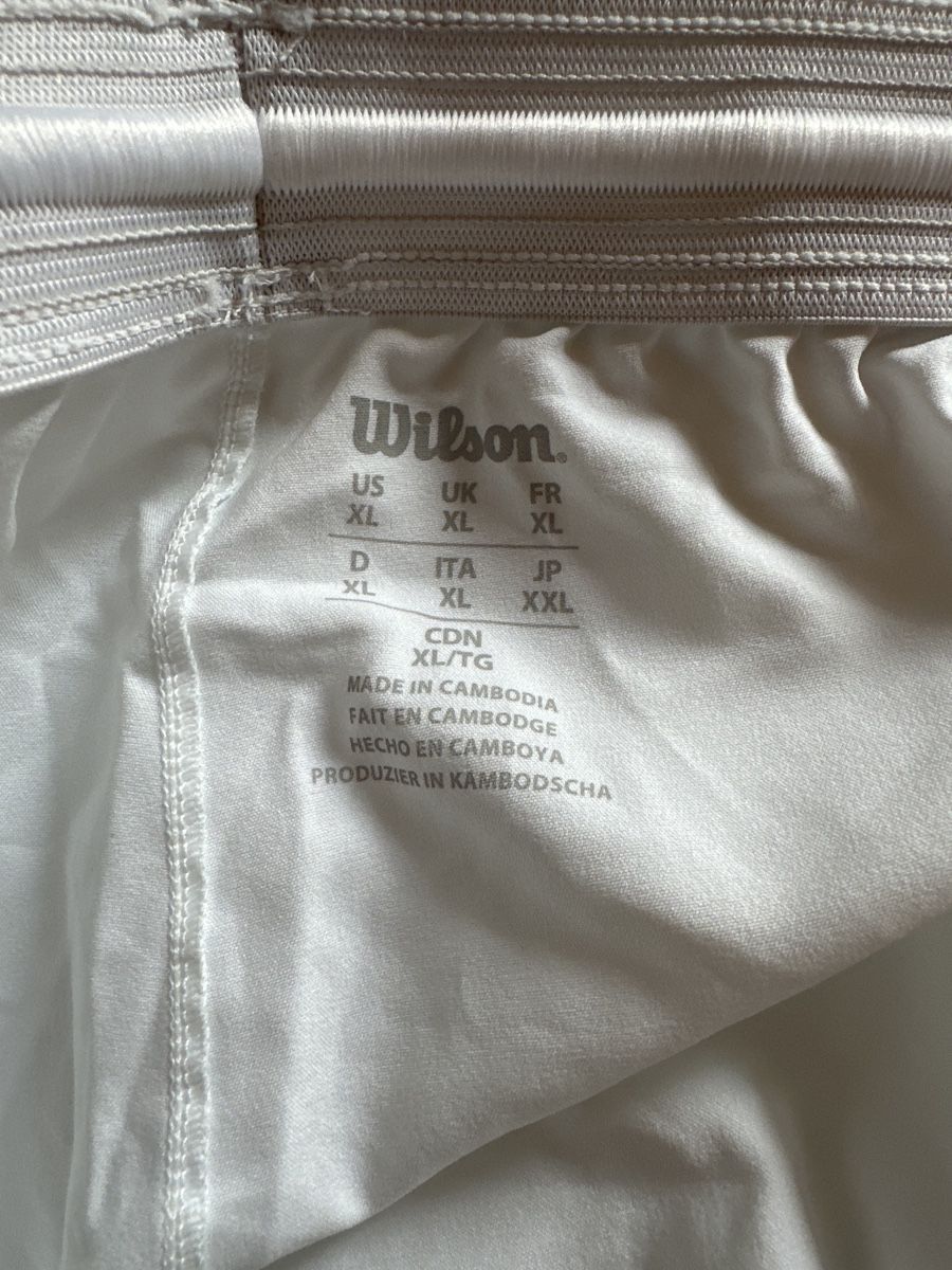 Wilson Pantaloni: Wilson Shorts weiss Gr. XXL – Usato da St. Gallen venduto da mai_2lcj 2