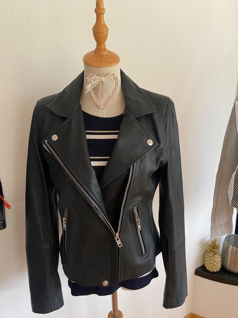 Samsøe Samsøe Vestes: Samsoe Samsoe Lederjacke Gr M Duris Jacket 7248 neu – Neuf (Voir description) à Embrach par Dmoney 3