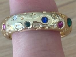Luxus Elegante Gr.19/9 Ring Farbe: Gold/ Zirkonia