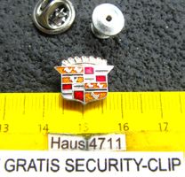 CVADILLAC AUTO LOGO KLEIN-FEIN ENAMEL SILBRIG PIN SECURITYCL