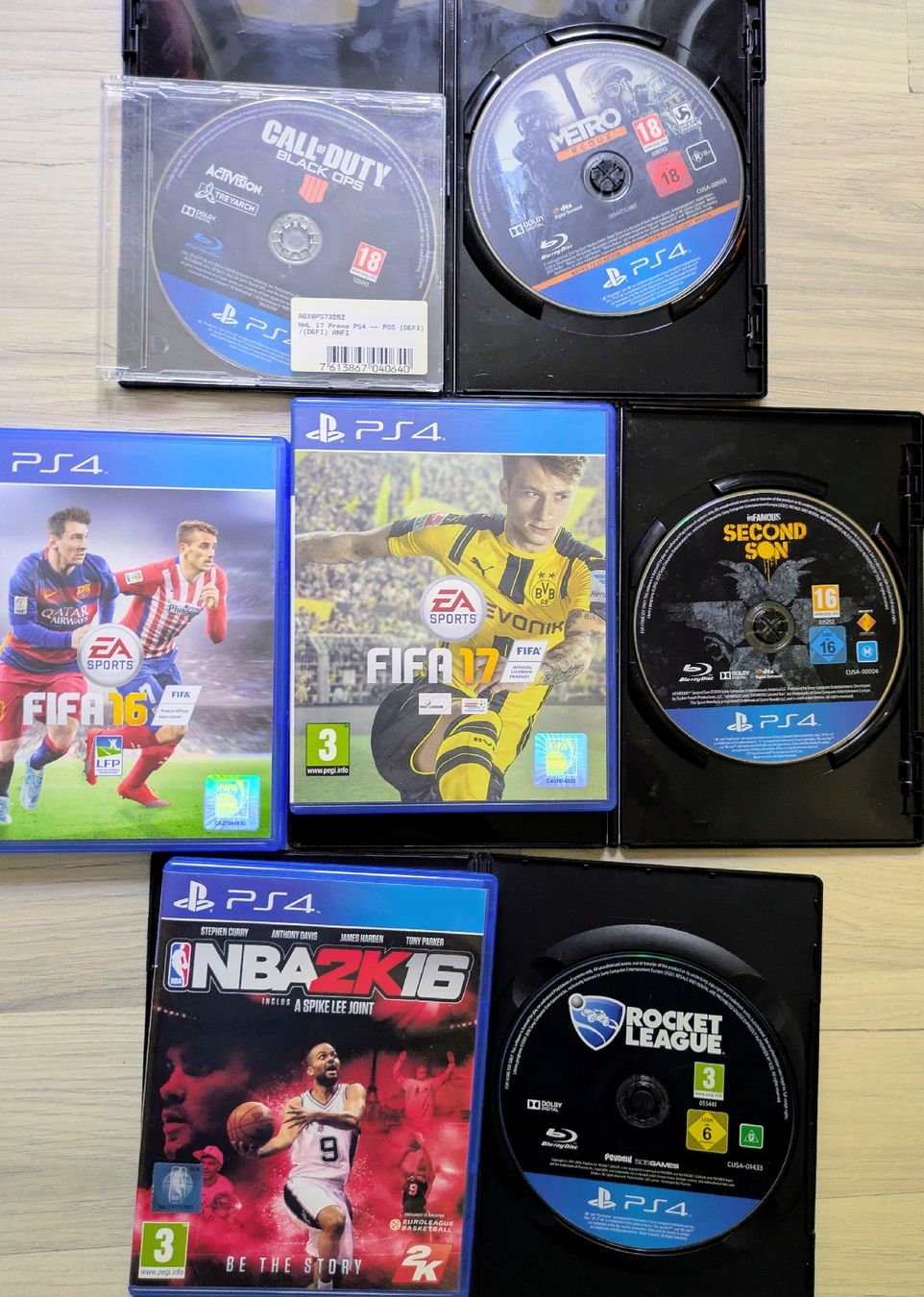 Sony Consoles: Lot PS4 + 3 manettes +16 jeux – D'occasion à Châtonnaye par Enjie 3