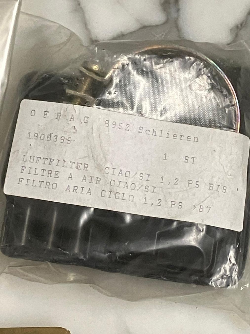 Mofa-Ersatzteile: Luftfilter Piaggio Ciao SI, original, Ofrag – Gebraucht aus Regensdorf von 7ws8 2