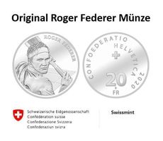 Roger Federer - Offizielle Sondermünze 2020 - Silber