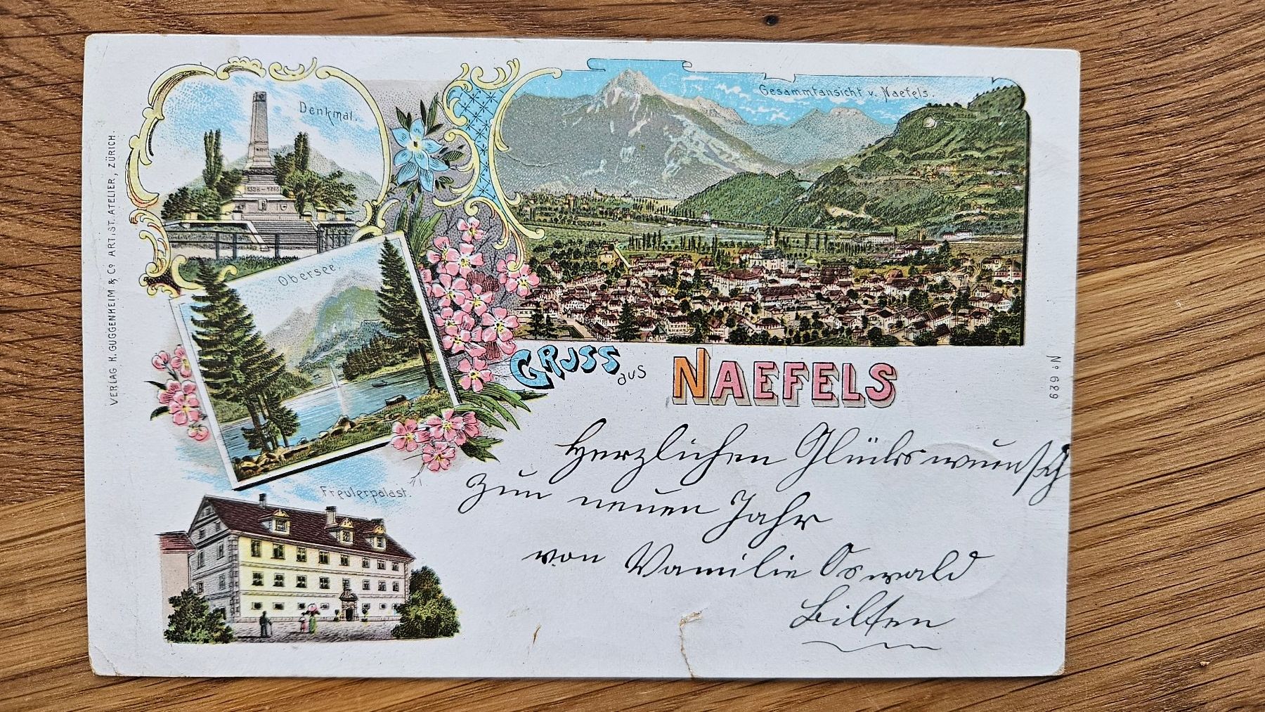 Grafiken & Lithographien: Litho Näfels 1900 für 8.-- – Gebraucht aus Buttikon SZ von Marcelr