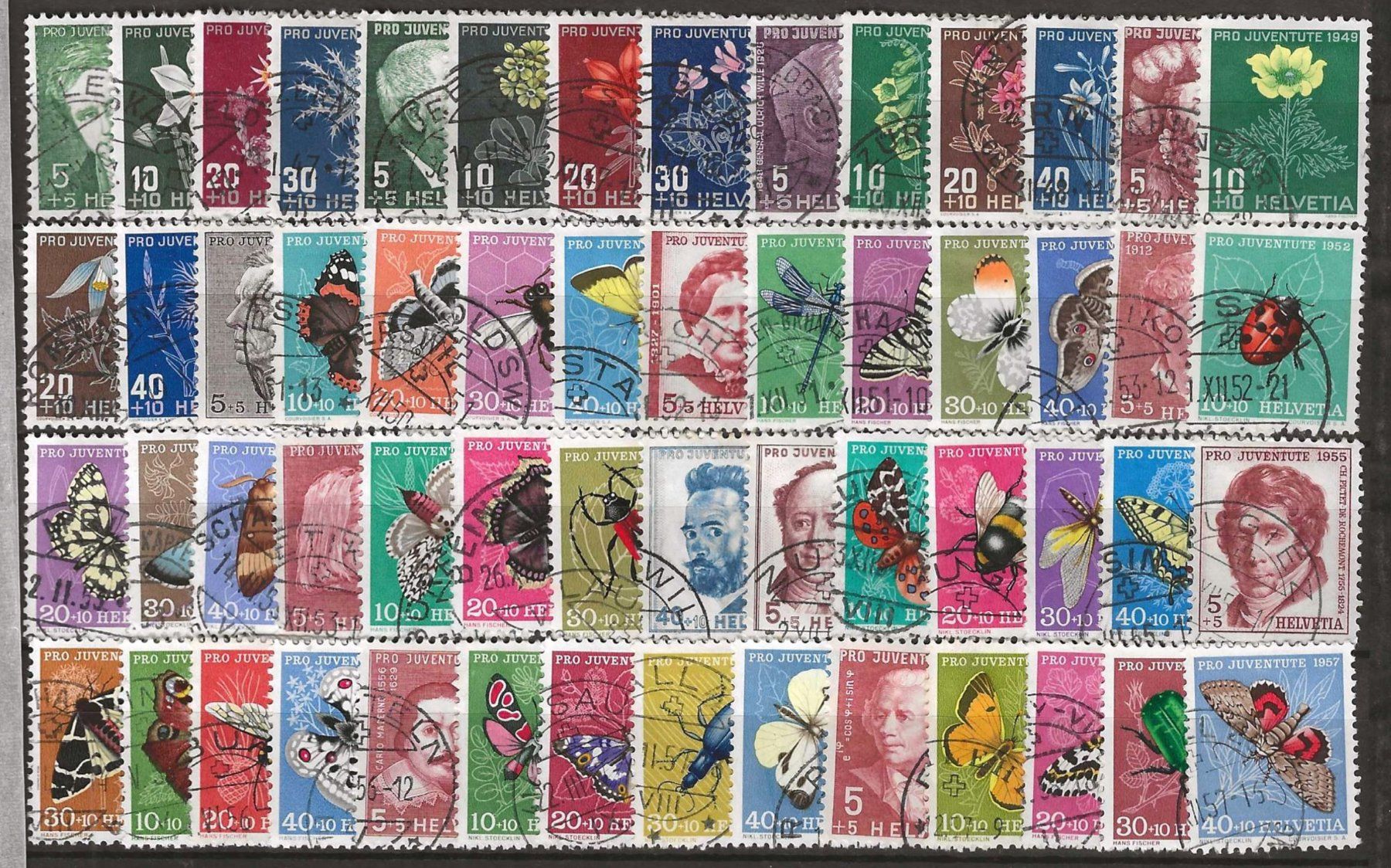 Tutti i francobolli: 1946 -1957 : Pro Juventute Serien – Usato da Gümligen venduto da Geniusbuy