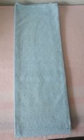 Vintage Stoff hellblau/Lochmuster Baumwolle 116cmx183cm Neu