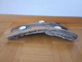 Kerzenhalter aus Schwemmholz